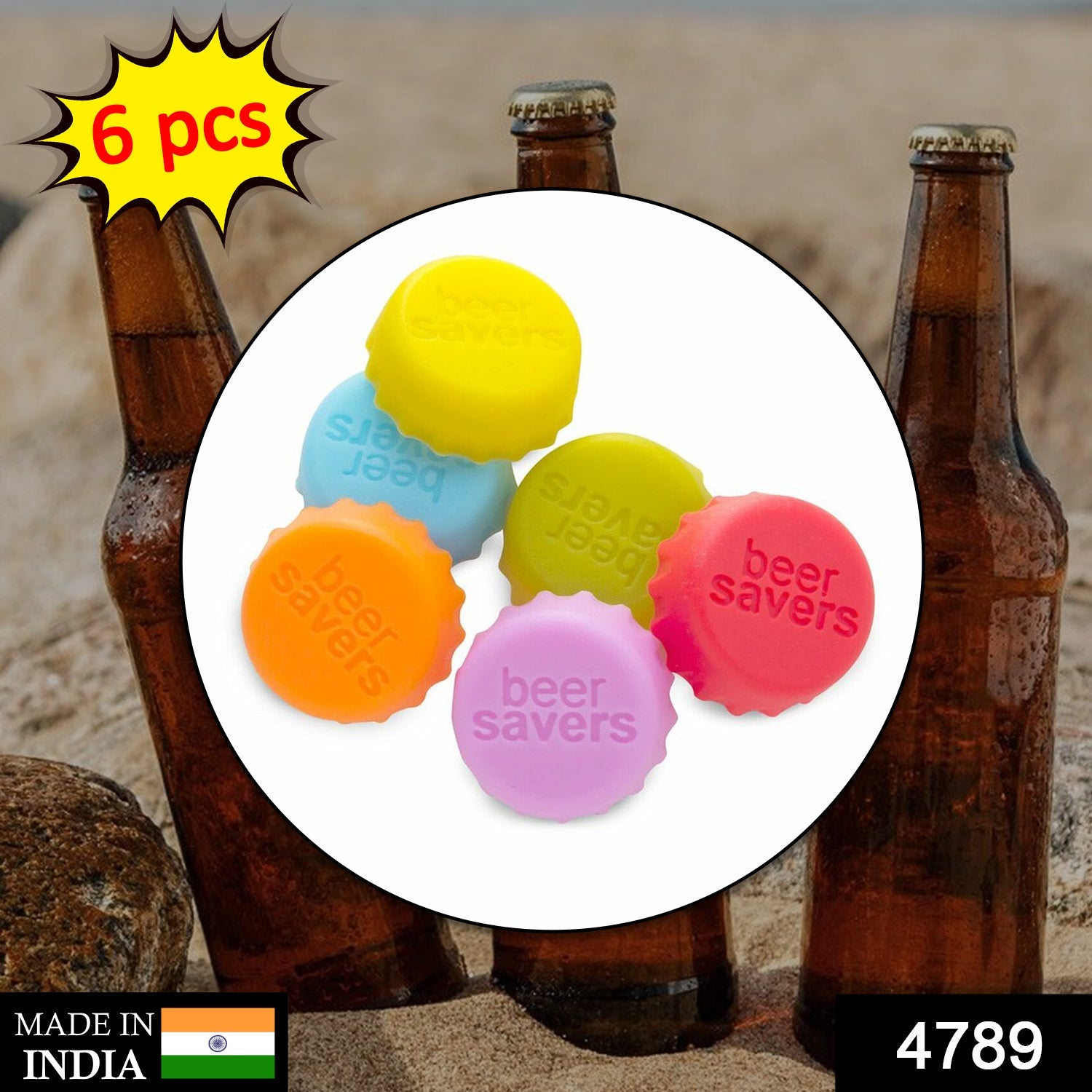 4789 Beer Savers Caps 6Pc used in soda and cold-drink bottles for covering bottle mouth. 4789 Beer Savers Caps 6Pc used in soda and cold-drink bottles for covering bottle mouth.